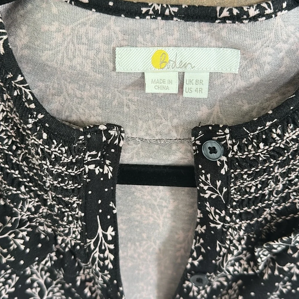 Boden Black and Pink Long Sleeve Dress - Picture 10 of 14